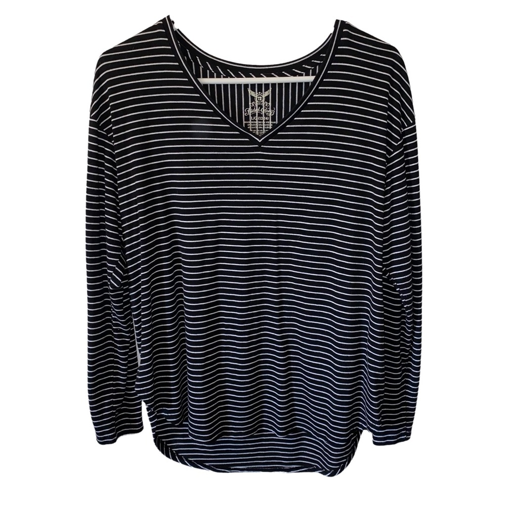 Striped Long Sleeve Tee Size Large